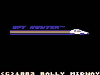 Spy Hunter title screen for Commodore 64